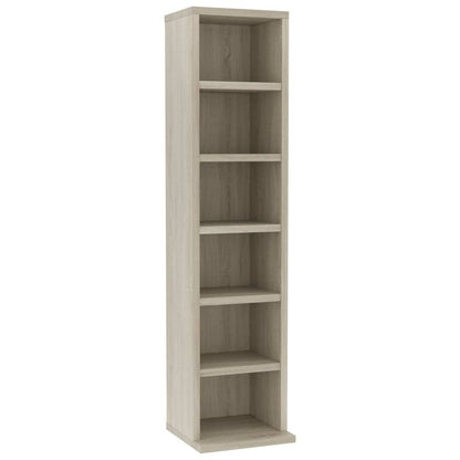 Mobile Porta CD Rovere Sonoma 21x20x88 cm in Legno Multistrato - homemem39