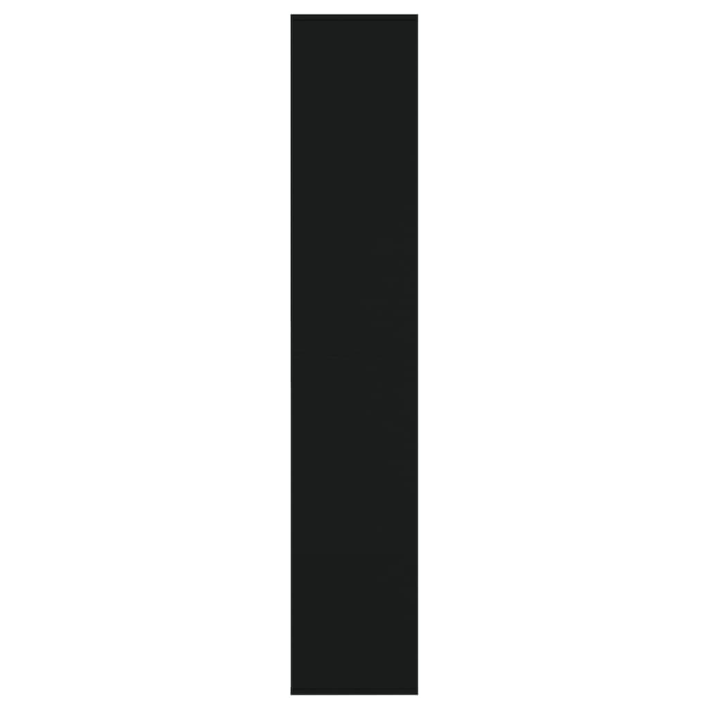 Scarpiera Nera 54x34x183 cm in Truciolato - homemem39