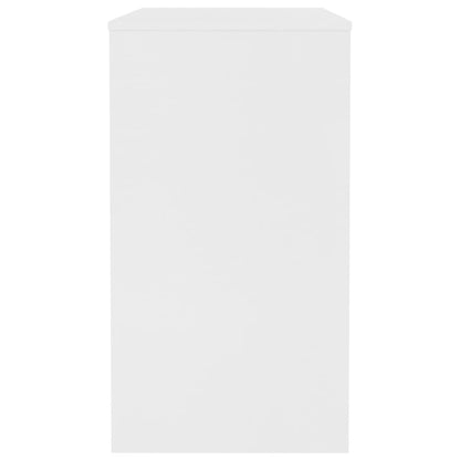 Scrivania Bianca 90x40x72 cm in Legno Multistrato - homemem39