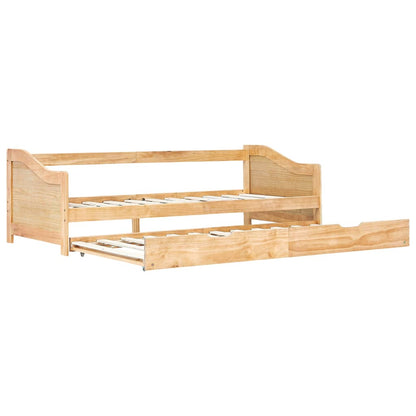 Divano Letto a Scomparsa senza Materasso Pino Bianco 90x200 cm | homemem39