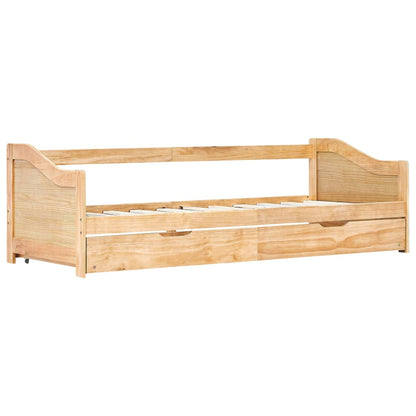 Divano Letto a Scomparsa senza Materasso Pino Bianco 90x200 cm | homemem39