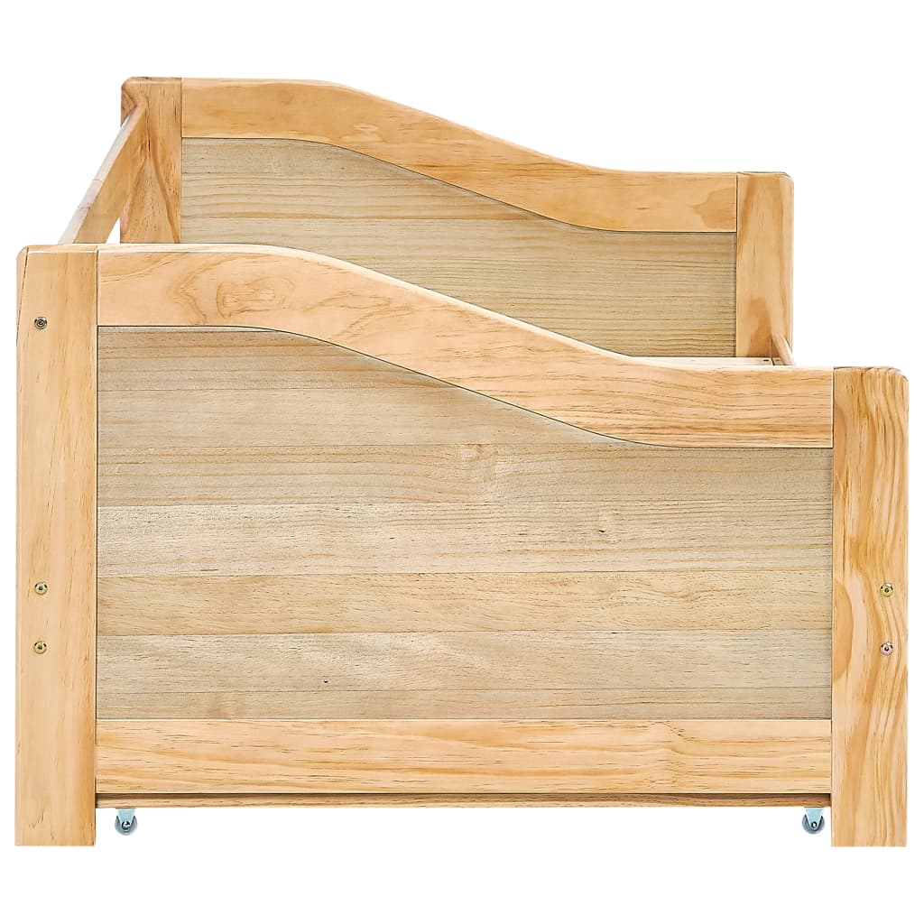 Divano Letto a Scomparsa senza Materasso Pino Bianco 90x200 cm | homemem39