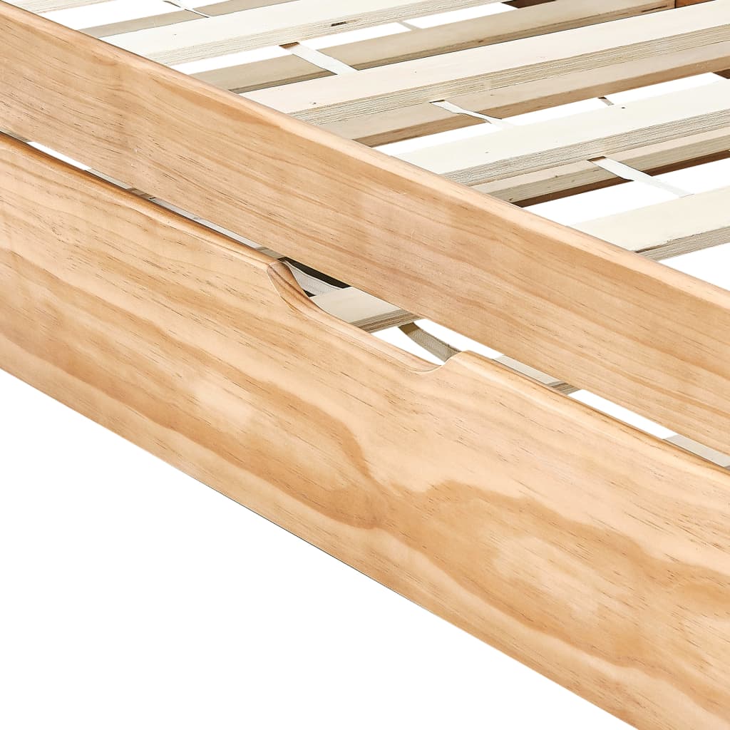 Divano Letto a Scomparsa senza Materasso Pino Bianco 90x200 cm | homemem39