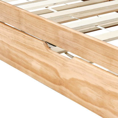 Divano Letto a Scomparsa senza Materasso Pino Bianco 90x200 cm | homemem39