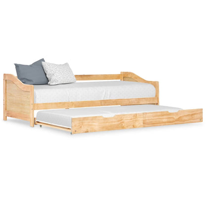 Divano Letto a Scomparsa senza Materasso Pino Bianco 90x200 cm | homemem39
