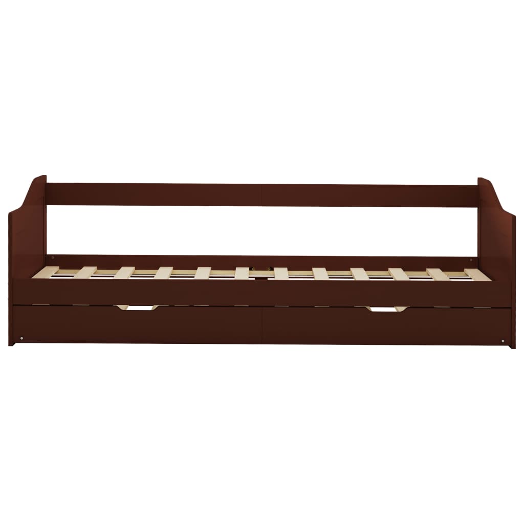 Dormeuse Estraibile senza Materasso Marrone Scuro 90x200 cm | homemem39