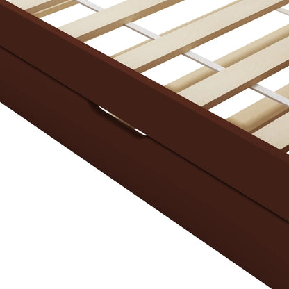 Dormeuse Estraibile senza Materasso Marrone Scuro 90x200 cm | homemem39