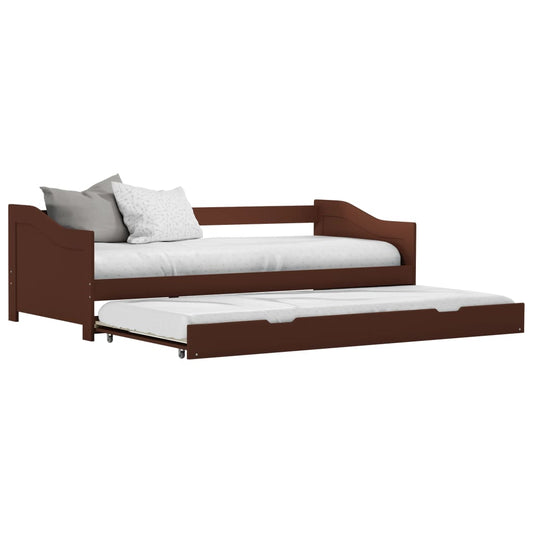 Dormeuse Estraibile senza Materasso Marrone Scuro 90x200 cm | homemem39