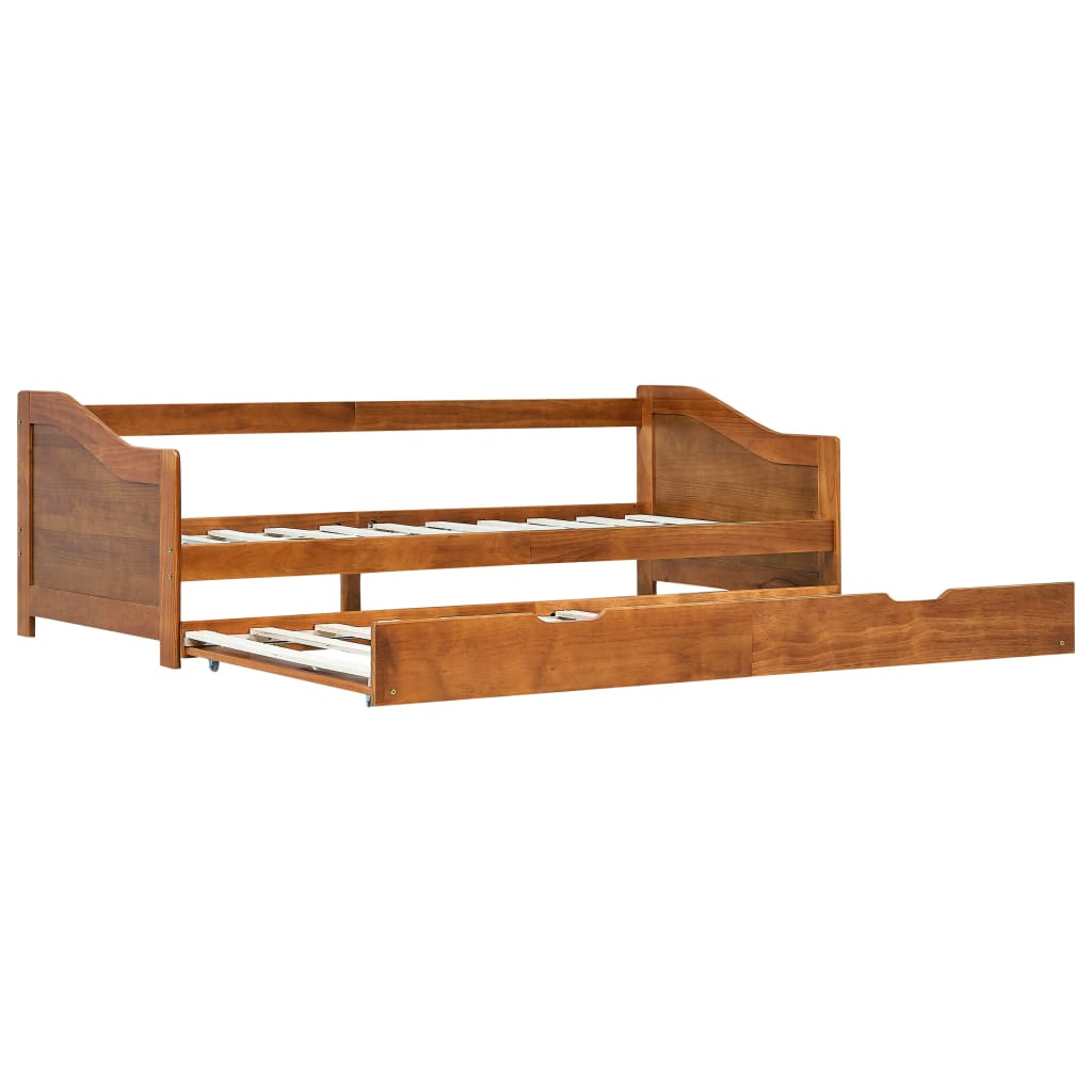 Dormeuse Estraibile senza Materasso Marrone Ambrato 90x200 cm | homemem39