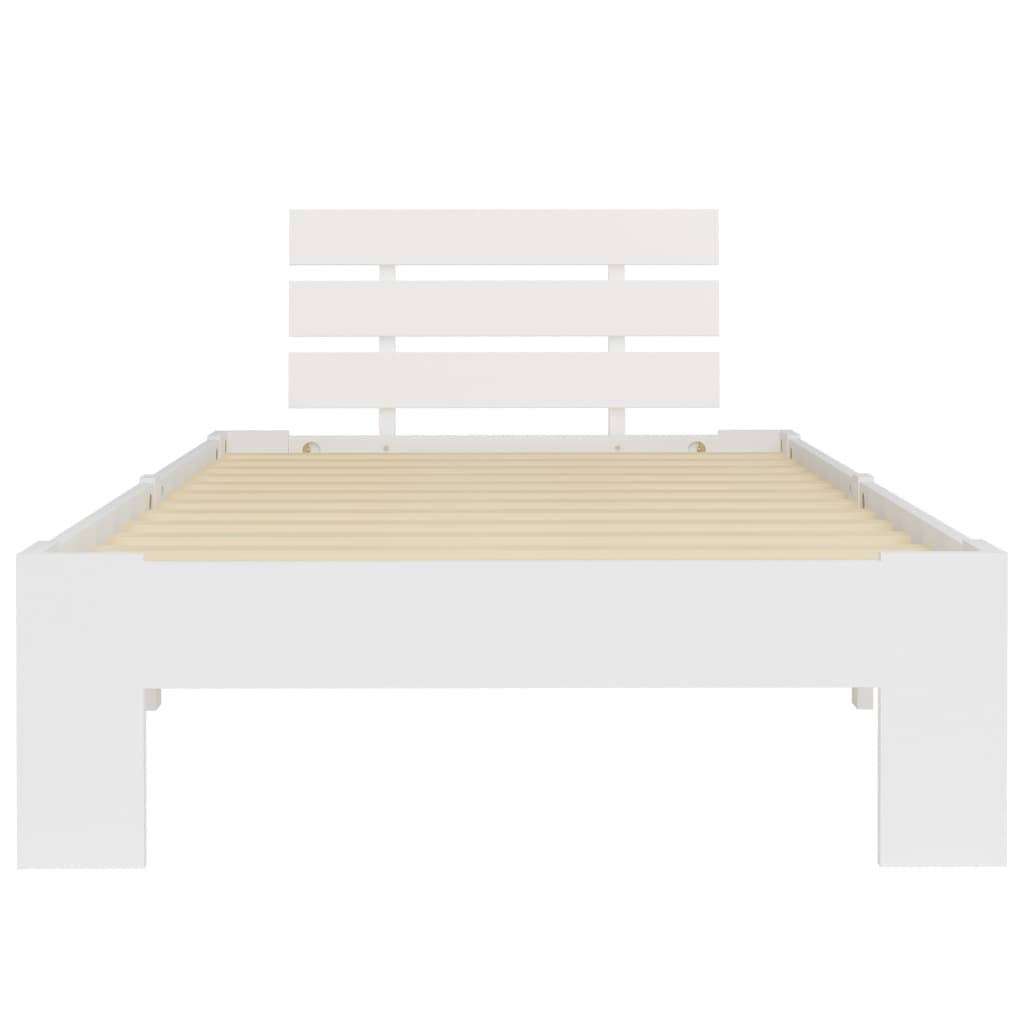 Dormeuse Estraibile senza Materasso Bianca Legno Pino 90x200 cm | homemem39