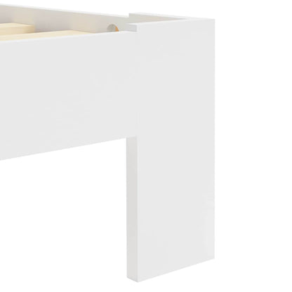 Giroletto senza Materasso Bianco 180x200 cm Legno Massello Pino