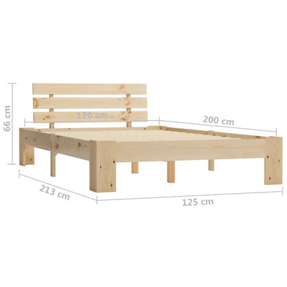 Giroletto senza Materasso 120x200 cm in Legno Massello di Pino | homemem39