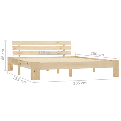 Giroletto senza Materasso 180x200 cm in Legno Massello di Pino | homemem39