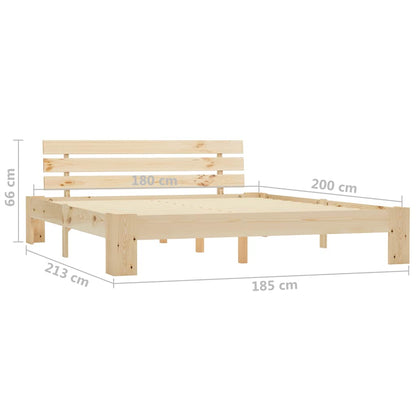 Giroletto senza Materasso 180x200 cm in Legno Massello di Pino