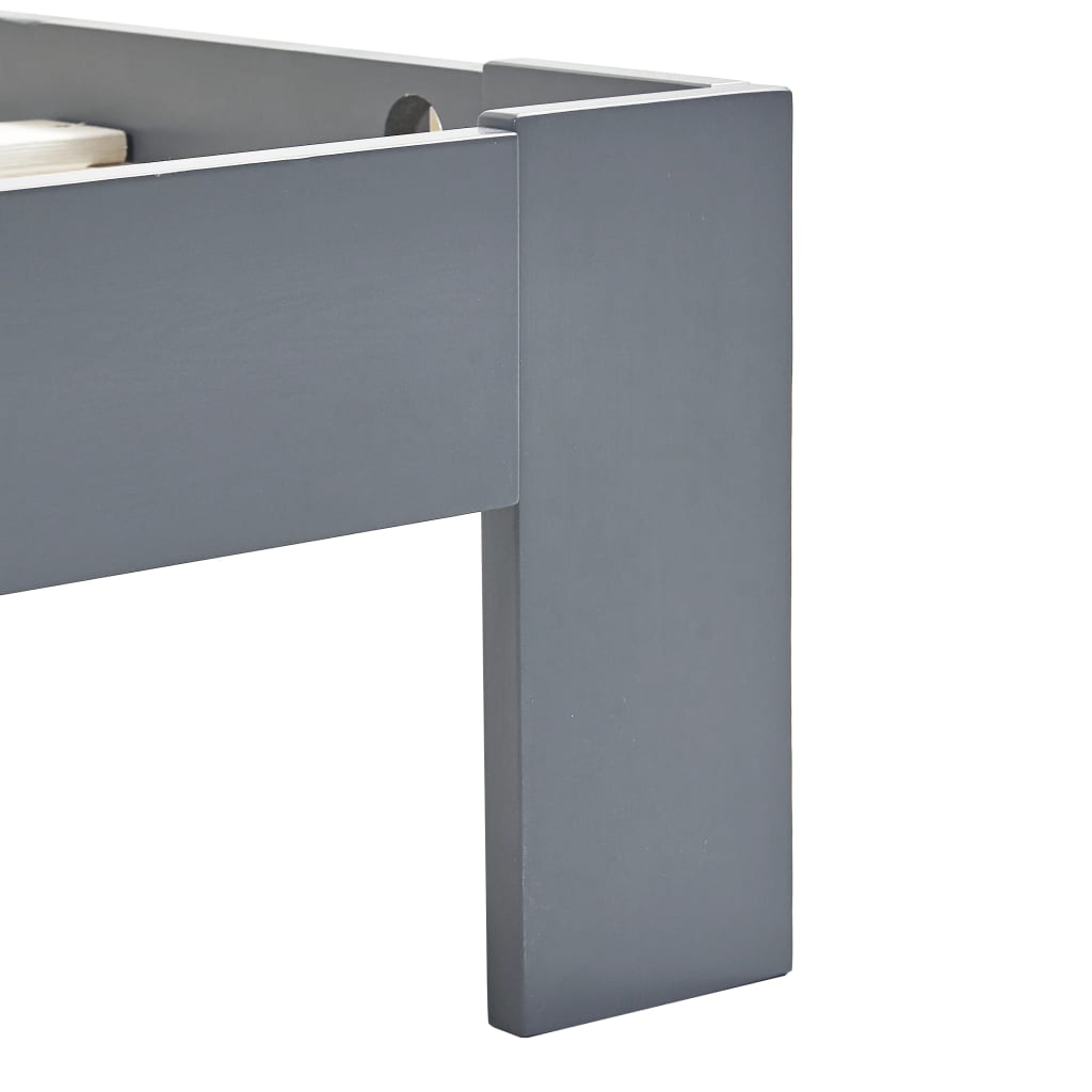 Giroletto senza Materasso Grigio 90x200 cm in Legno di Pino | homemem39