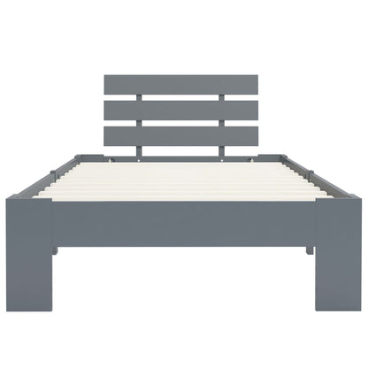 Giroletto senza Materasso Grigio 100x200 cm in Legno di Pino | homemem39