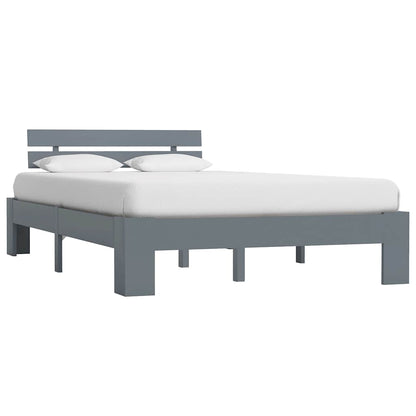 Giroletto senza Materasso Grigio 100x200 cm in Legno di Pino