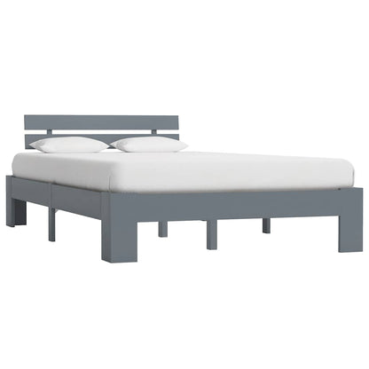Giroletto senza Materasso Grigio 140x200 cm in Legno di Pino
