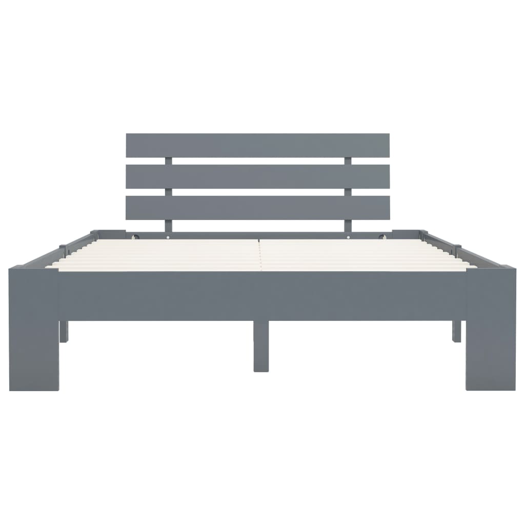 Giroletto senza Materasso Grigio 140x200 cm in Legno di Pino | homemem39