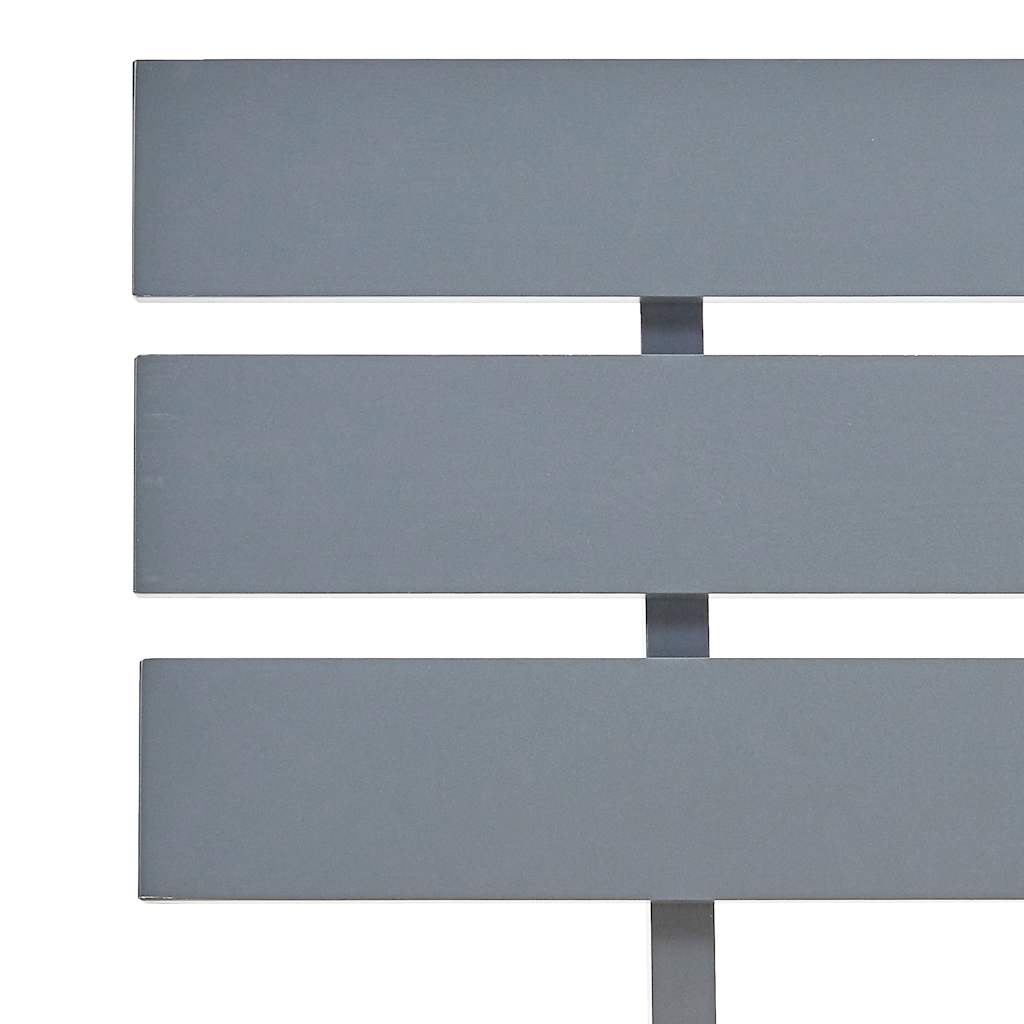 Giroletto senza Materasso Grigio 160x200 cm Legno Massello Pino