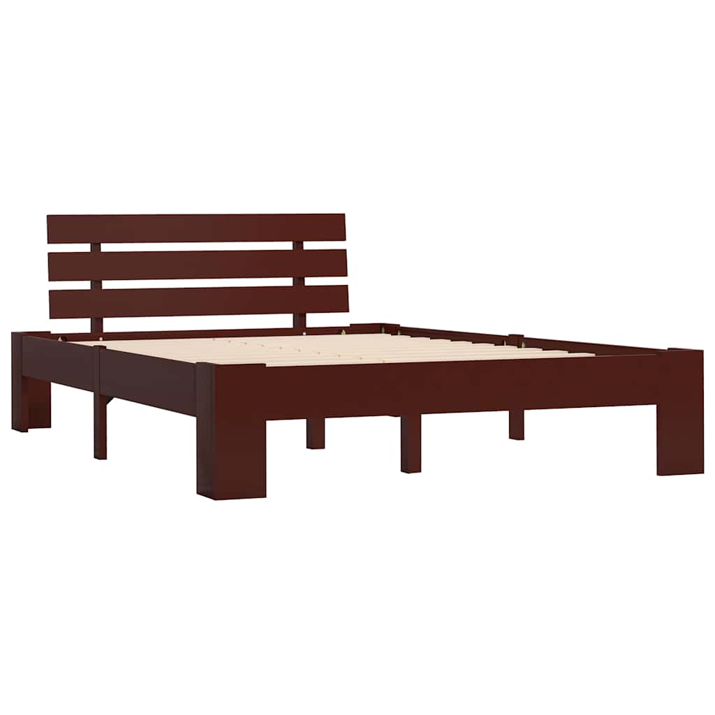 Giroletto senza Materasso Marrone Scuro 120x200 cm Legno Pino