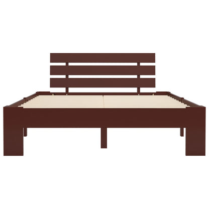 Giroletto senza Materasso Marrone Scuro 120x200 cm Legno Pino | homemem39