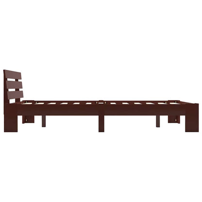 Giroletto senza Materasso Marrone Scuro 120x200 cm Legno Pino