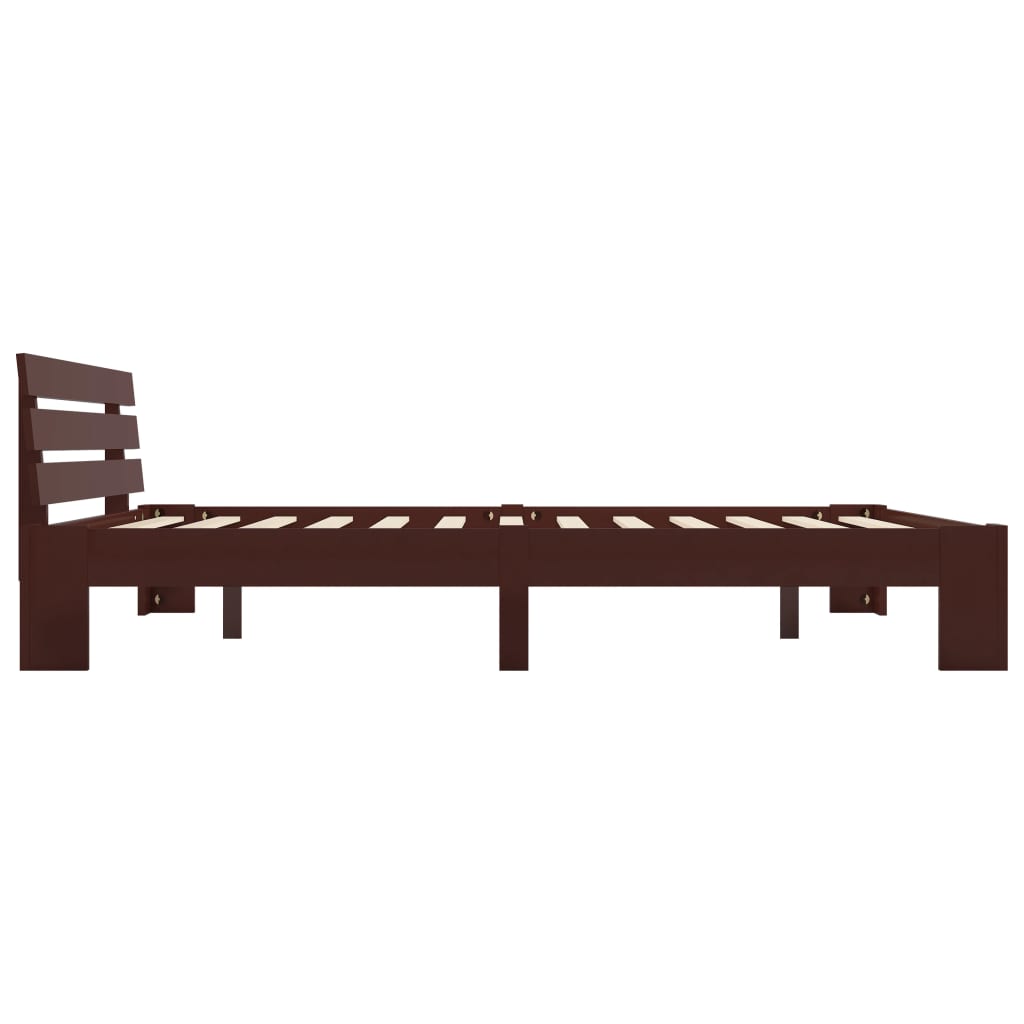 Giroletto senza Materasso Marrone Scuro 180x200 cm in Pino