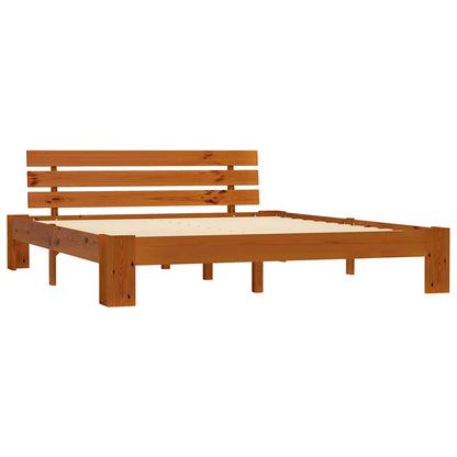 Giroletto senza Materasso Ambrato 180x200 cm in Legno di Pino