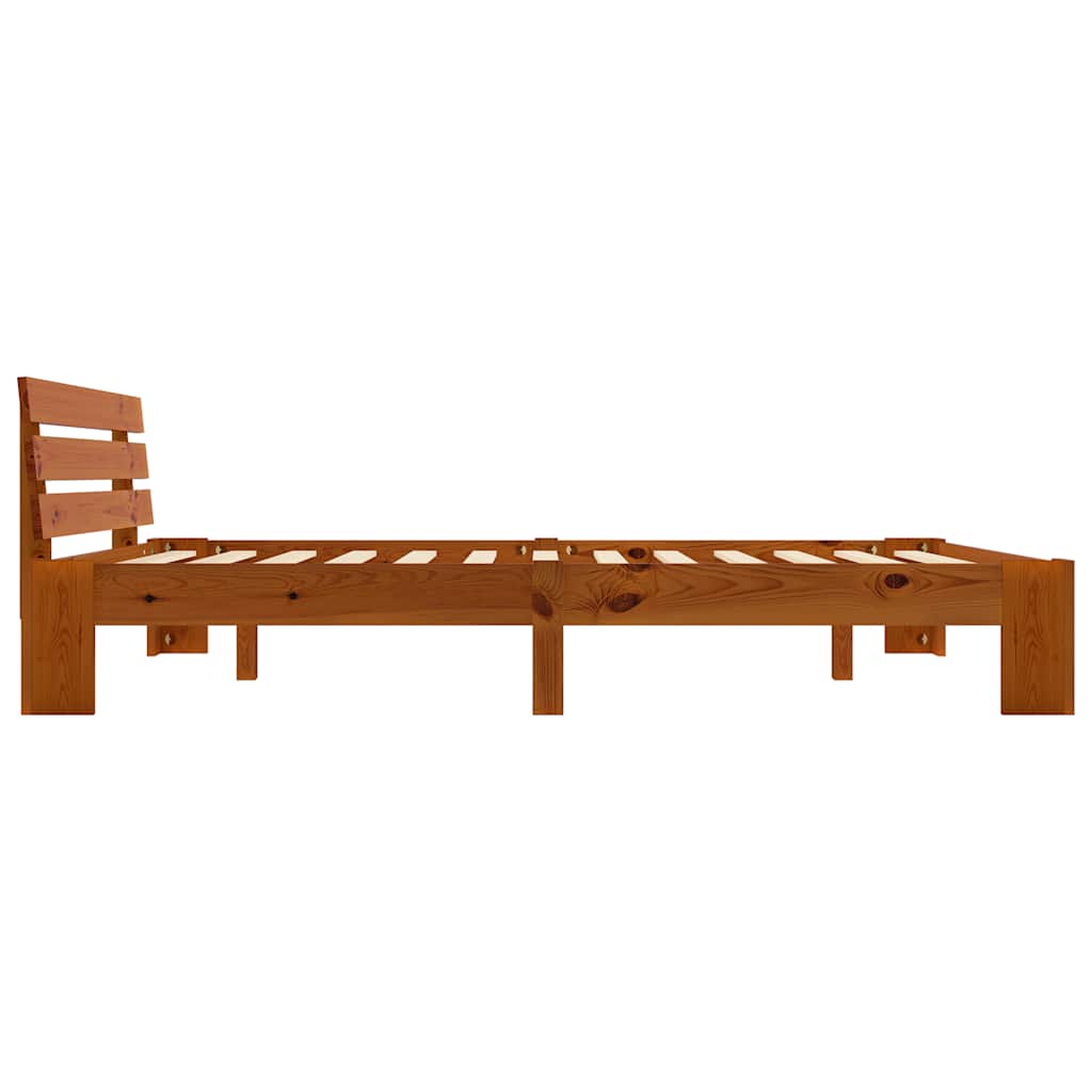 Giroletto senza Materasso Ambrato 180x200 cm in Legno di Pino