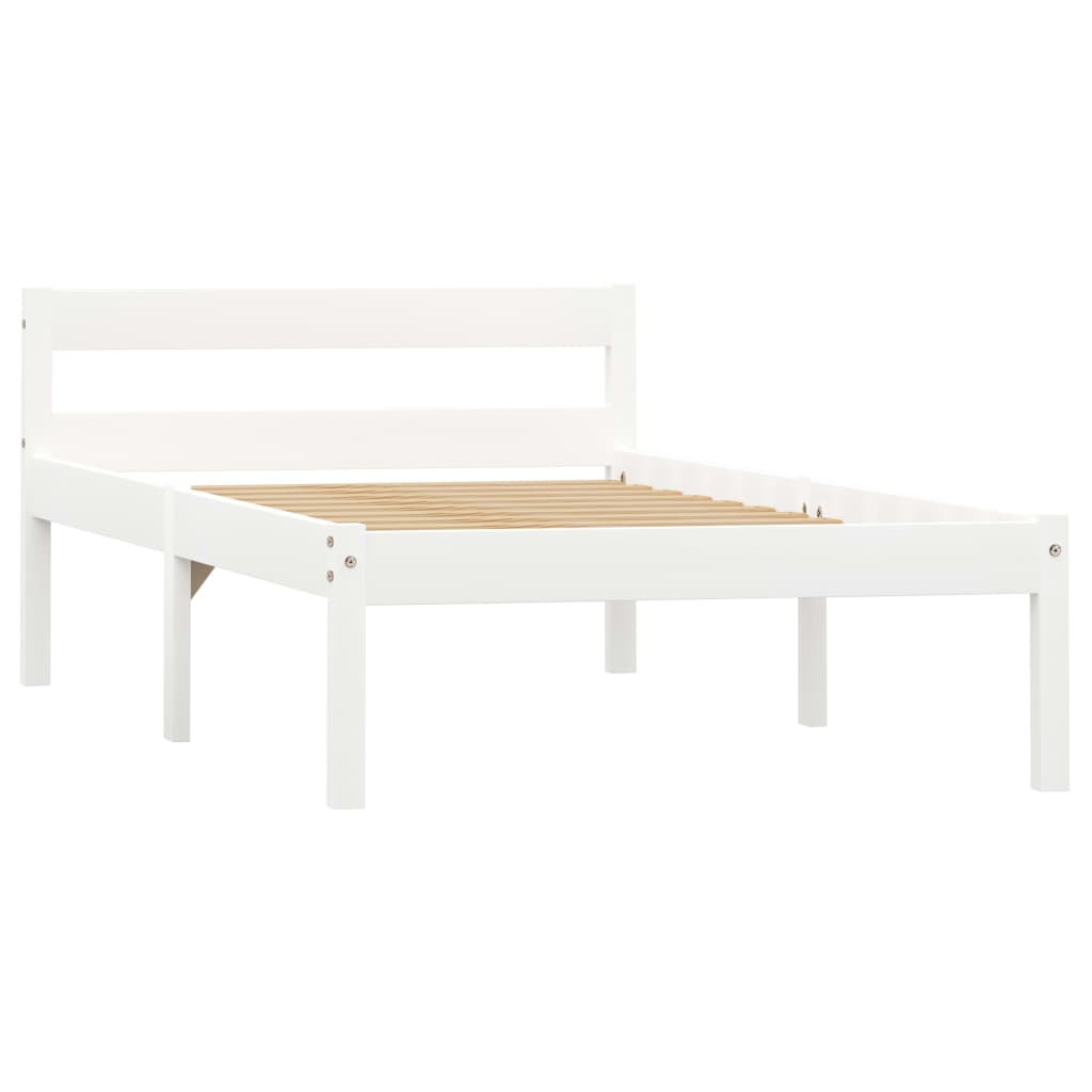 Dormeuse Estraibile senza Materasso Bianca Legno Pino 90x200 cm | homemem39