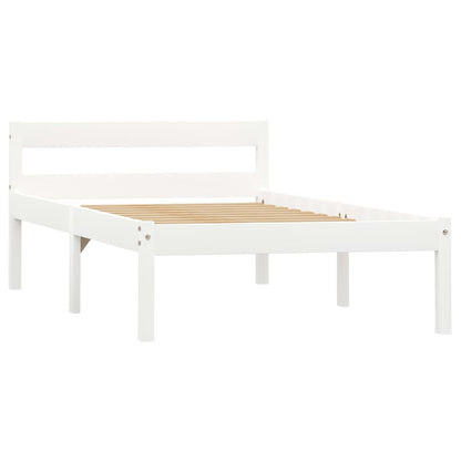 Dormeuse Estraibile senza Materasso Bianca Legno Pino 90x200 cm | homemem39