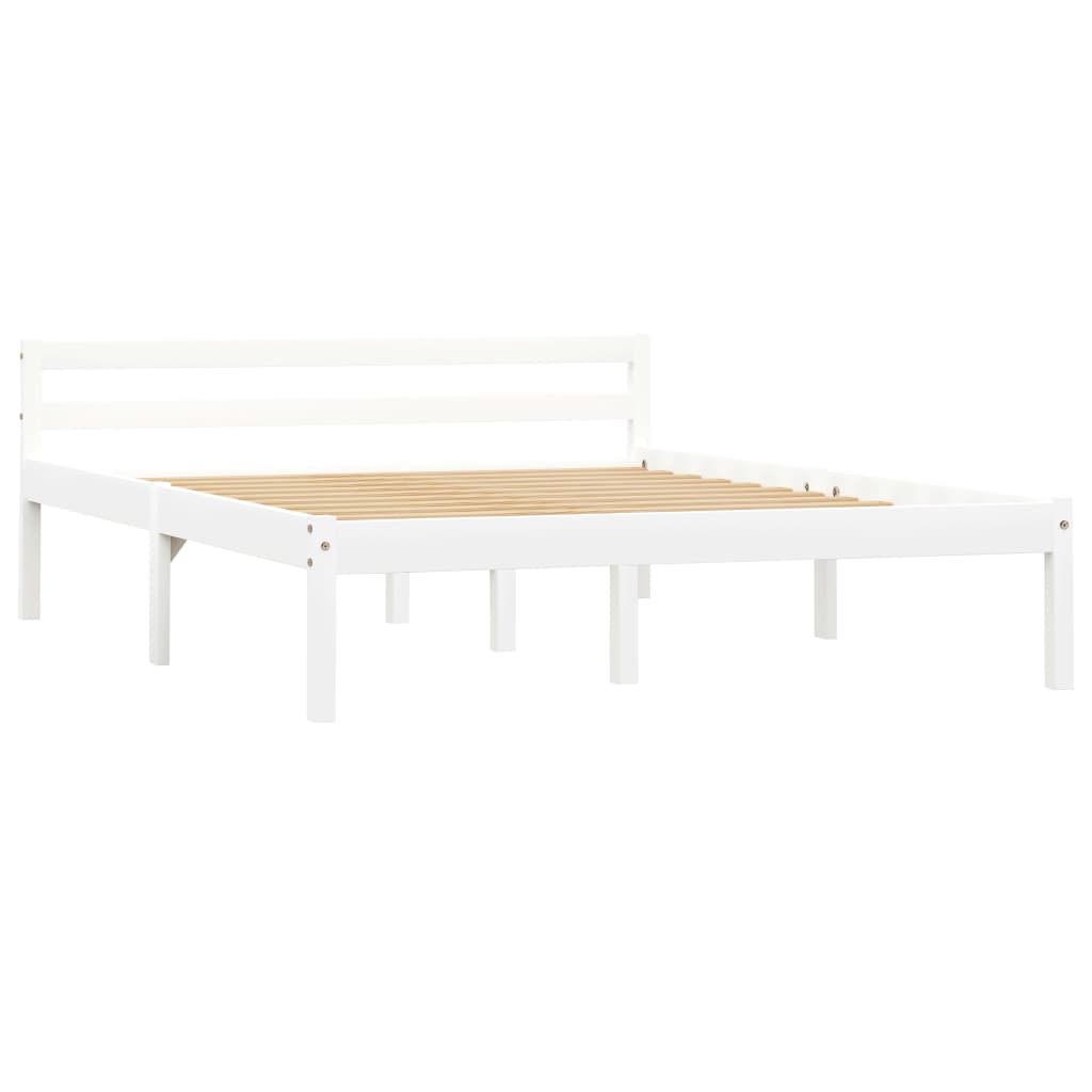 Giroletto senza Materasso Bianco 140x200 cm in Legno di Pino | homemem39