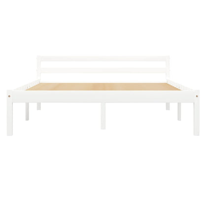 Giroletto senza Materasso Bianco 140x200 cm in Legno di Pino | homemem39