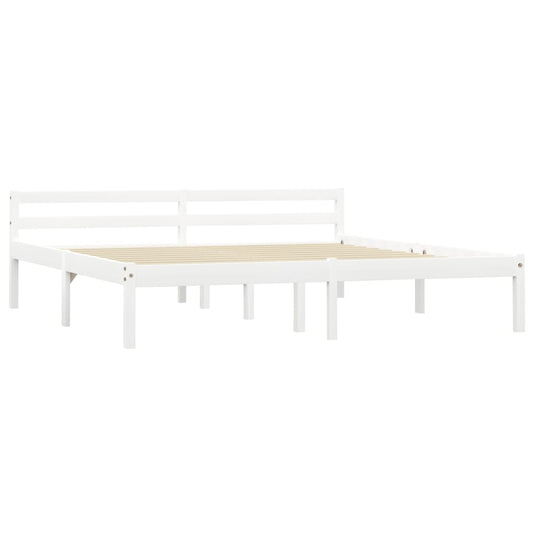 Giroletto senza Materasso Bianco 160x200 cm in Legno di Pino | homemem39