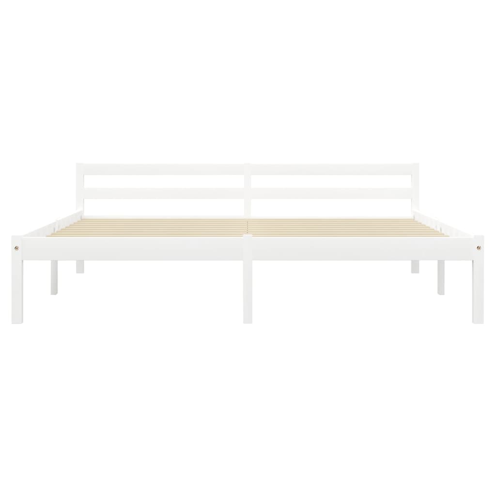 Giroletto senza Materasso Bianco 160x200 cm in Legno di Pino | homemem39