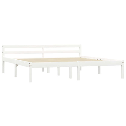 Giroletto senza Materasso Bianco 180x200 cm in Legno di Pino | homemem39