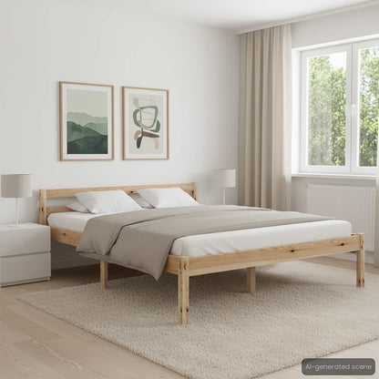 Giroletto senza Materasso 140x200 cm in Legno Massello di Pino