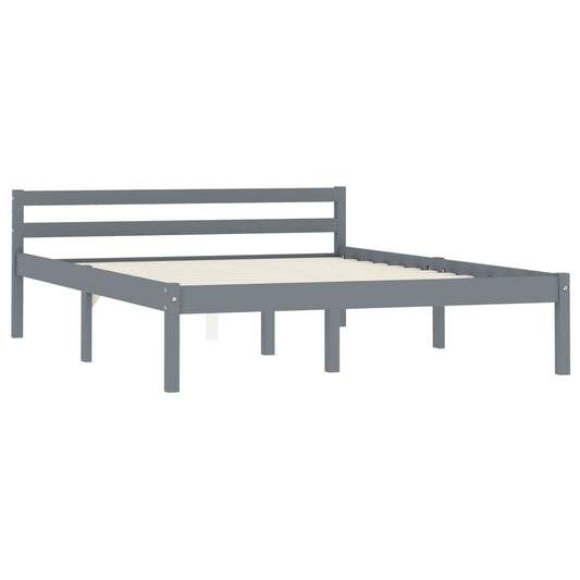 Giroletto senza Materasso Grigio 140x200 cm in Legno di Pino | homemem39