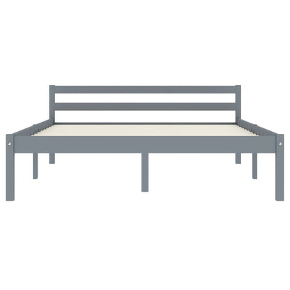 Giroletto senza Materasso Grigio 140x200 cm in Legno di Pino | homemem39