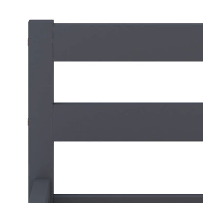 Giroletto senza Materasso Grigio 160x200 cm Legno Massello Pino | homemem39