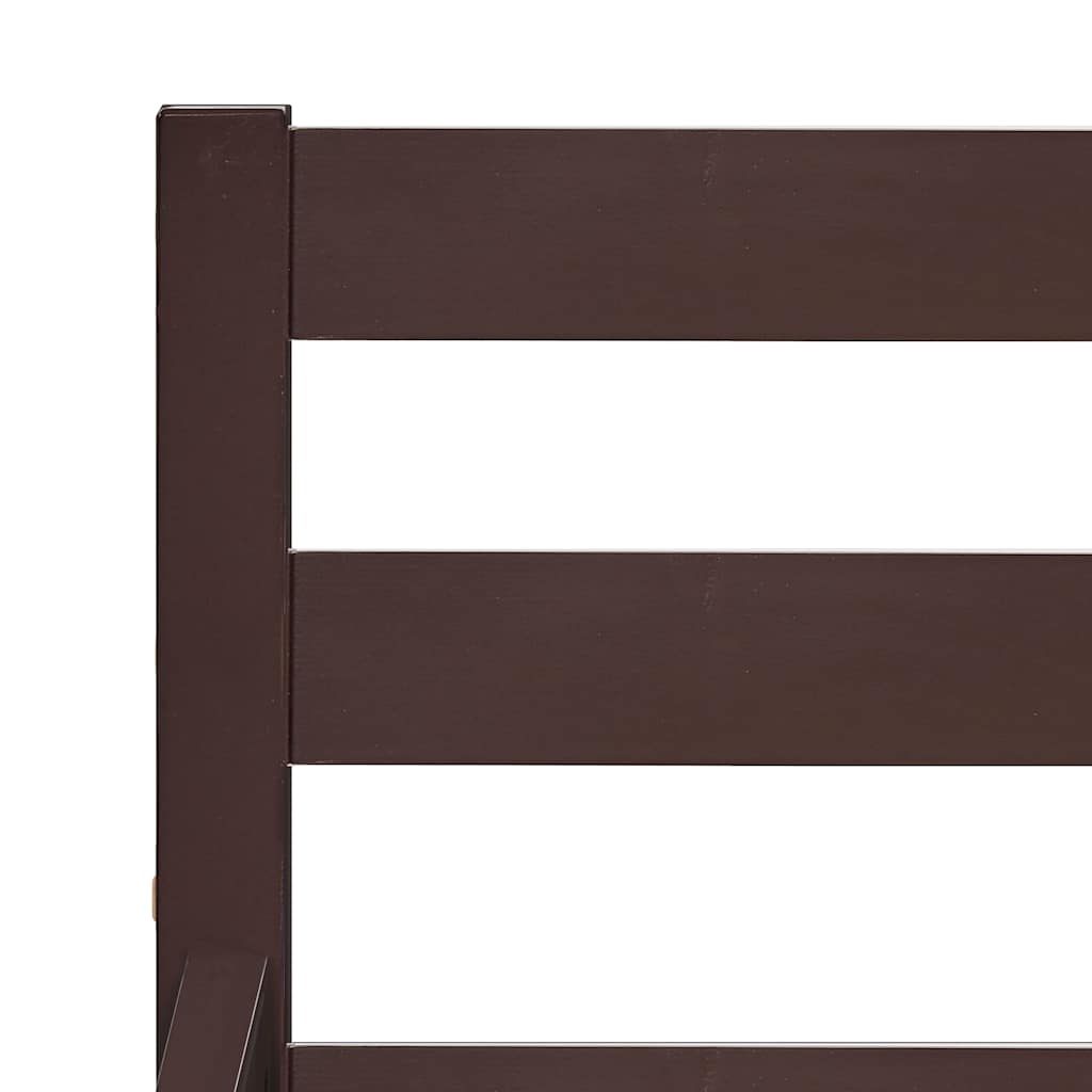 Giroletto senza Materasso Marrone Scuro 160x200 cm Legno Pino
