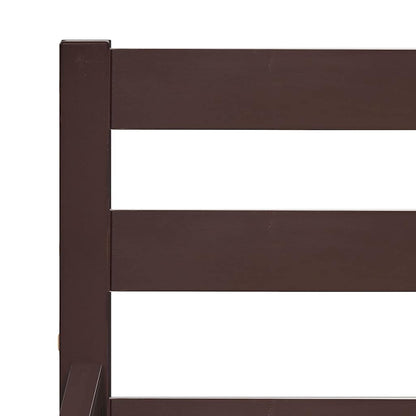 Giroletto senza Materasso Marrone Scuro 160x200 cm Legno Pino