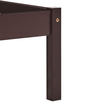 Giroletto senza Materasso Marrone Scuro 160x200 cm Legno Pino