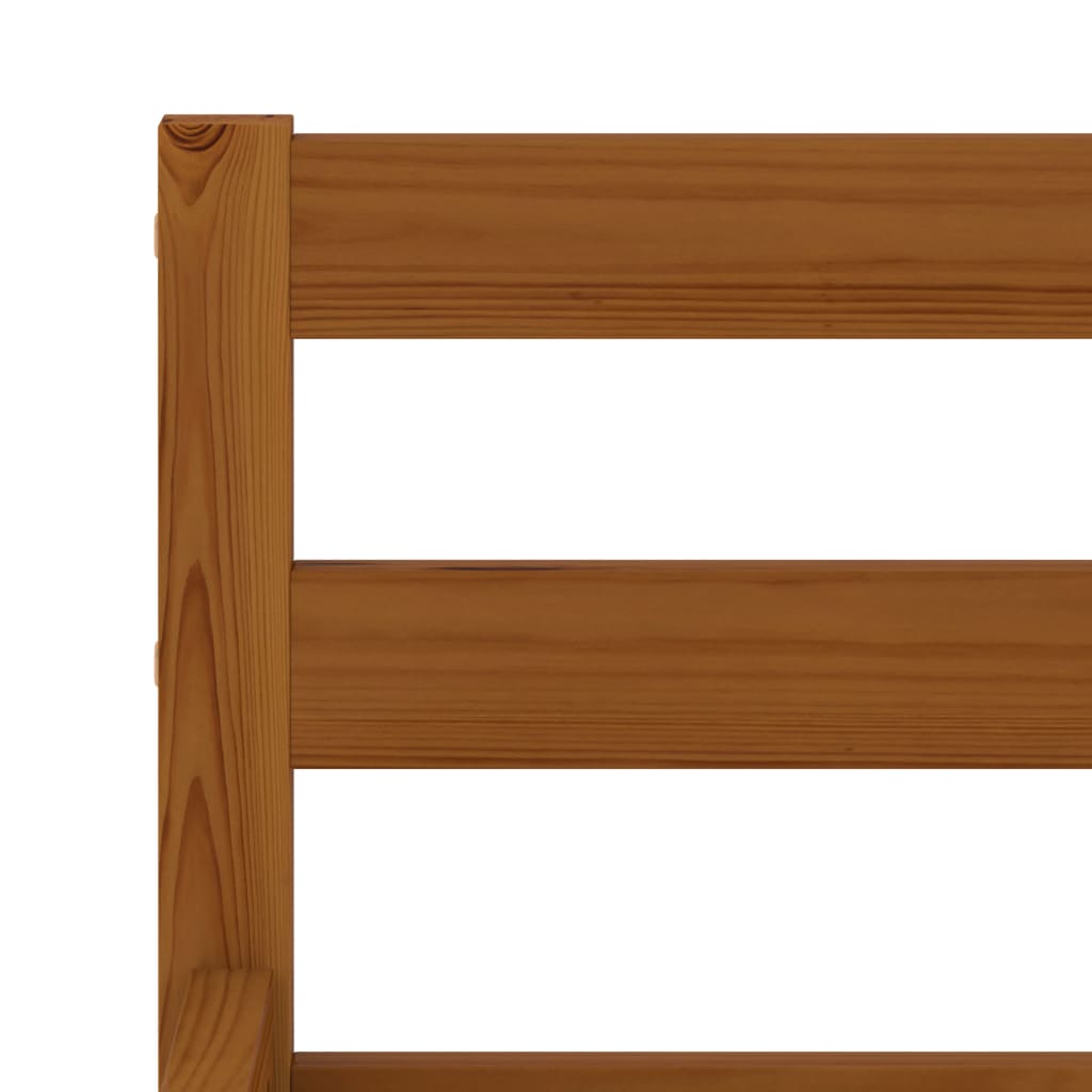 Giroletto senza Materaso Ambrato in Legno di Pino 140x200 cm | homemem39