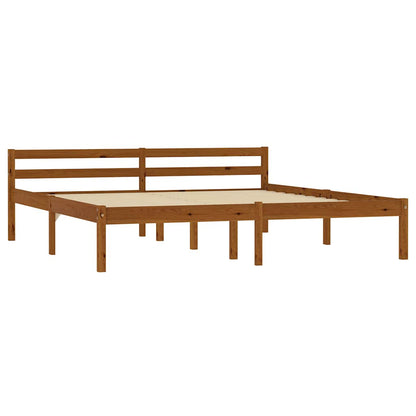 Giroletto senza Materaso Ambrato in Legno di Pino 160x200 cm