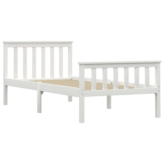 Dormeuse Estraibile senza Materasso Bianca Legno Pino 100x200cm | homemem39