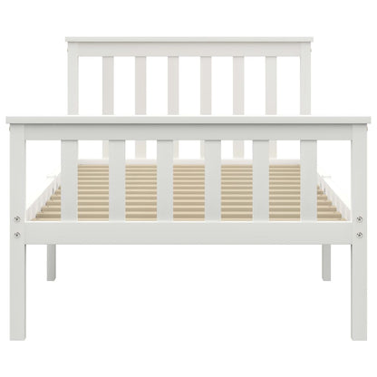 Dormeuse Estraibile senza Materasso Bianca Legno Pino 100x200cm | homemem39