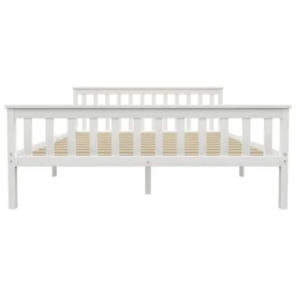 Giroletto senza Materasso Bianco 160x200 cm in Legno di Pino | homemem39