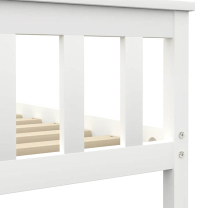 Giroletto senza Materasso Bianco 180x200 cm in Legno di Pino
